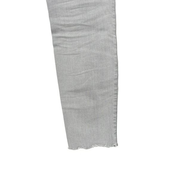 7 for all mankind Women's Skinny Raw Hem Mid Rise Grey Denim Jeans Size 29x28 - Picture 7 of 9